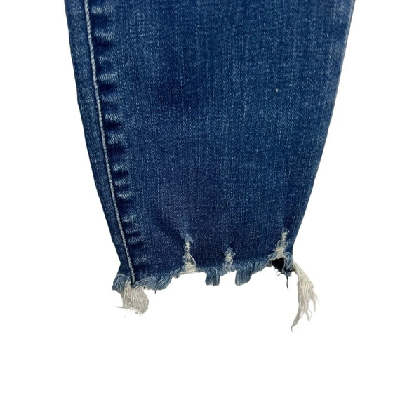 ABERCROMBIE & FITCH Simone High Rise Raw Ankle Hem Skinny Jeans with button-fly - Picture 6 of 6